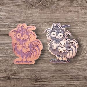 🪵 You Choose 1 Crazy Chicken Magnet